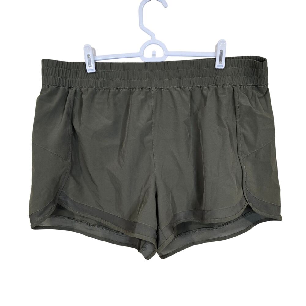 Women's Gaiam Green Lined Athletic Shorts | Size XXL